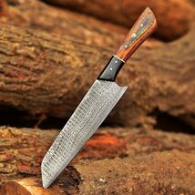 12”Handmade Damascus Chef Knife Hand Forged Japanese Bunka Kitchen Knife... - $35.63
