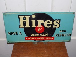 Vintage Hires Root Beer Tin Advertising Sign - $396.00