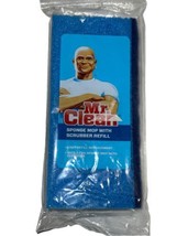 Mr Clean Blue Sponge Mop with Scrubber Refill Head Snap On SEALED New Ol... - $11.00