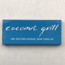 Coconut Grill Vintage Matches Empty Matchbox New York City Second Avenue - £8.57 GBP