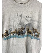 Vintage Horse Graphic T Shirt Badlands South Dakota 90s Mens Wild Horses... - $627.82 MXN