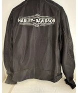 Harley Davidson Black Mesh Riding Jacket XXL w/ Shoulder Elbows Pads - $221.83 CAD