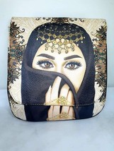 Women Shoulder Bag Arabian Eyes 3D Printed Leather  Colorful Crossbody Art - £50.65 GBP