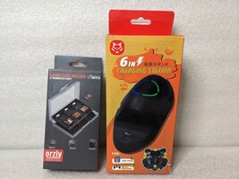 Orzly Nintendo Switch 24 Game Card Holder &amp; Thumbstick Grips + 6 in 1 Ch... - $324.82 MXN