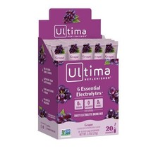 5/26 Ultima Replenisher Hydrating Electrolyte Powder, Grape, 20 Count Bo... - $20.74