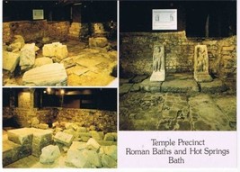 Bath England Postcard Temple Precinct Roman Baths Hot Springs - £2.28 GBP