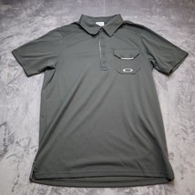 Oakley Regular Fit Polo Shirt Adult M Gray Casual Golf Rugby Performance Mens - £23.24 GBP