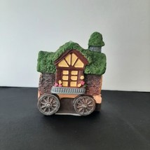 Fairy Garden Wagon Figurine Forest Cottage House Home Rustic Decor 4&quot; - £3.73 GBP