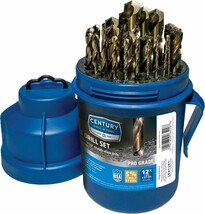 Century Drill &amp; Tool, 26529, 29 Pc Set,Jobber Drill Bit,Prograde, Cobalt... - $1,961.04 MXN