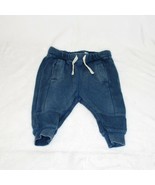 Zara Baby Sweatpants Joggers Blue 6 - 9 months Pants - £9.61 GBP