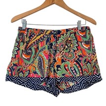 Vera Bradley Lounge Shorts Colorful Vibrant Floral Print Pockets Pajama ... - $18.76