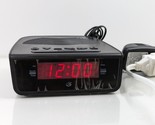 GPX C224B Dual Alarm Clock AM/FM Radio with Red LED Display Black - £13.02 GBP