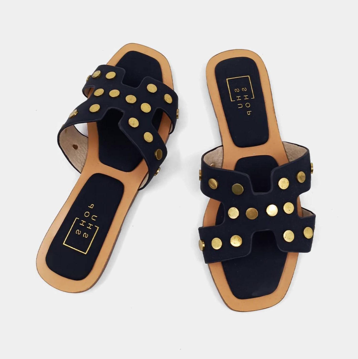 Shu Shop Women&#39;s Donatella Slides Black - $47.00