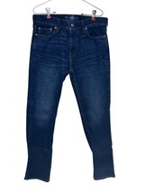 Hollister Men&#39;s Jeans Slim Straight Leg Mid-Rise Stretch Dark Wash Denim... - £16.70 GBP