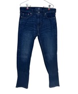 Hollister Men&#39;s Jeans Slim Straight Leg Mid-Rise Stretch Dark Wash Denim... - $21.62