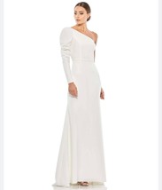 Ieena Macduggal Womens Gown Dress White Maxi One Shoulder Solid Formal 1... - £127.88 GBP