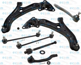 8 Pcs Front Lower Control Arms Tie Rods Ends Sway Bar Link For Honda Insight LX - £242.66 GBP