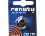 renata CR1632 Cell Coin Button Lithium Battery 3V Tag Watch Key x1 Made ... - $5.19
