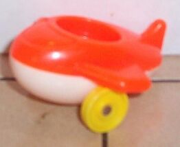 Vintage 80's Fisher Price Little People Little Riders Airplane #656 FPLP - $8.88