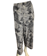 AnyBody Women&#39;s Knit Pajama Pants Black/White Botanical Print XL - $19.53 CAD