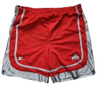 Starter Mens NCAA OSU Ohio State Buckeyes Basketball Mesh Shorts Vintage Large - £15.97 GBP