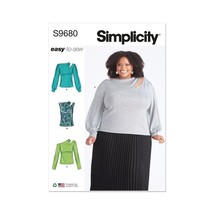 Simplicity Sewing Pattern 9680 R11676 Top Sweater Misses Plus Size 30W-38W - £7.85 GBP