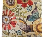 Handcrafted ~ Vintage Spring Flower ~ Decorative Pillow Cover ~ 18&quot; Squa... - $28.05