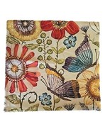 Handcrafted ~ Vintage Spring Flower ~ Decorative Pillow Cover ~ 18&quot; Squa... - $38.36 CAD