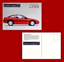 1990 Plymouth Laser Rs 2 Porte Sport Coupe Cartolina A Colori Vintage - Usa... - £5.94 GBP