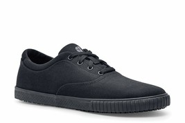 Shoes for Crews Carter Women&#39;s Black Canvas Slip Resistant Work Sneaker Size 6.5 - £17.57 GBP