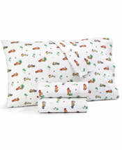 Martha Stewart Collection Holiday Printed 4 PC. Sheet Set , Choose Sz/Color - £55.95 GBP