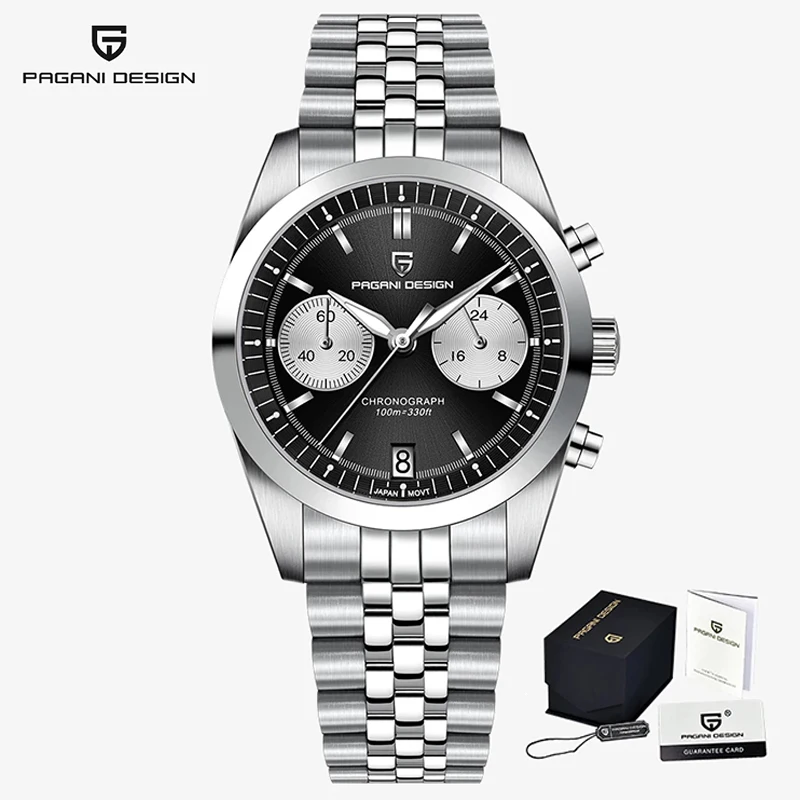 Watch Men Quartz Wristwatches Luxury Sports watch TMI Vk64 Sapphire Watc... - $171.16