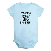 I&#39;m Going to be a Big Brother Funny Print Baby Bodysuits Infant Newborn Rompers - £8.36 GBP