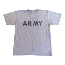 US Army Issue Gray Physical Fitness Uniform PFU Short Sleeve PT T-Shirt ... - $8.59