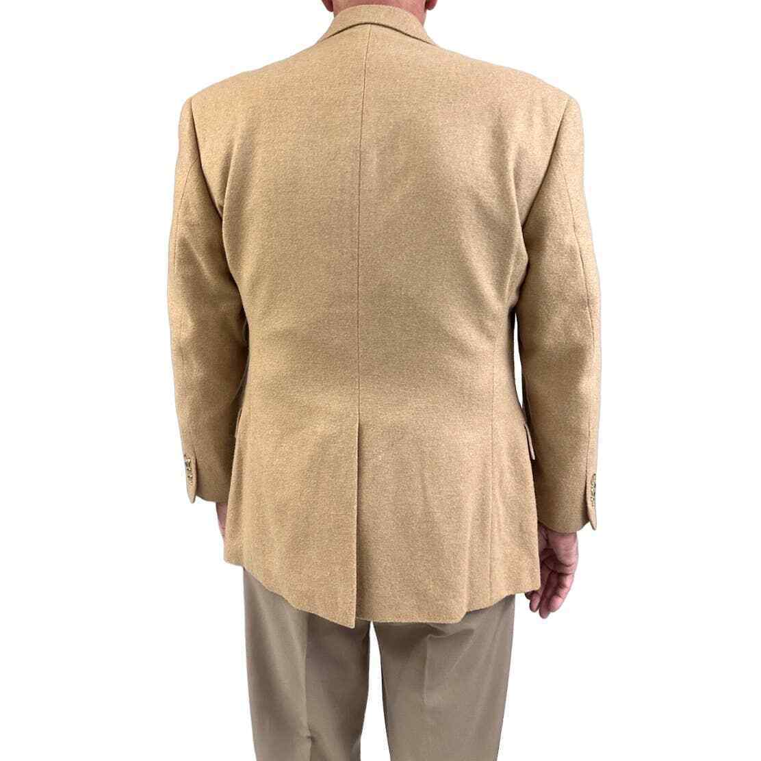VTG CLAIBORNE Mens 100% Camel Hair Sport Coat Blazer 44R Item image 3