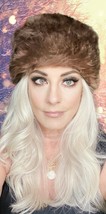 Vtg Shearling Hat Soft Luxe Brown  Sheepskin Fur Cap Italy Dr. Zhivago W... - $1,438.19 MXN