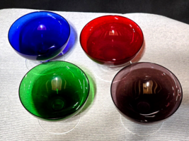 Cambridge Gemstone Dessert Cups - Ruby, Amethyst, Emerald &amp; Sapphire - Set Of 4 - $34.44