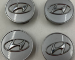 Hyundai Wheel Center Cap Set Gray OEM D02B39028 - £38.71 GBP