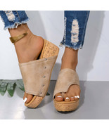 PU Leather Wedge Sandals - £29.36 GBP