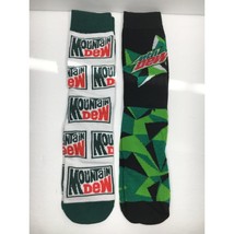 Mt Dew Crew Length Socks 2 Pair Mountain Medium Mens 6-10 Womens 5-10 - £11.93 GBP