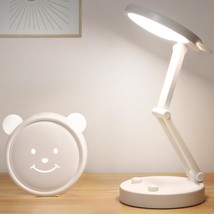 Rechargeable Lamp, Cute Bear Battery Operated Desk Lamp Portable &amp; Foldable, Led - £20.43 GBP
