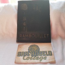 1941 San Angelo College Rambouillet yearbook &amp; vintage decal - £19.98 GBP