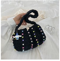  Designer  Weave Women&#39;s  Bag Casual  Crossbody Bag Half Moon Handbag - £53.30 GBP