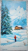 Vintage French Christmas Card La Bouche per E. Lamphier - $1.99