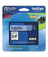 Brother P-touch TZE-141 Tape, 3/4&quot; (0.7&quot;) Wide Standard Laminated Label ... - £13.19 GBP
