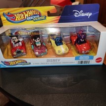 Hot Wheels! Disney Racers Verse 4pk - Mickey•Vanellope•Stitch•Hiro w/ Ba... - £14.63 GBP