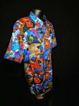 Robert Graham Skull Short Sleeve Sport Shirt  1XLT image 6