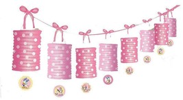 Minnies 1st Birthday Paper Lantern Garland Party Supplies Decoration 12 Foot - £5.86 GBP