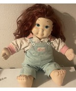 Vtg 1986 Playskool My Buddy Kid Sister Doll Auburn Hair Green Eyes 21&#39; O... - $471.36 MXN