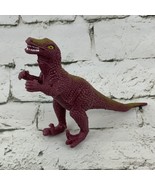 Plastic Dinosaur Figure Red Tyrannosaurus Rex 6.5” Tall Vintage 90’s - £9.37 GBP